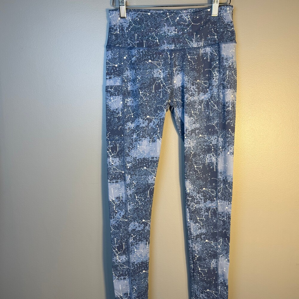 Crane‎ Blue Galaxy Constellation Athletic Leggings Size Small